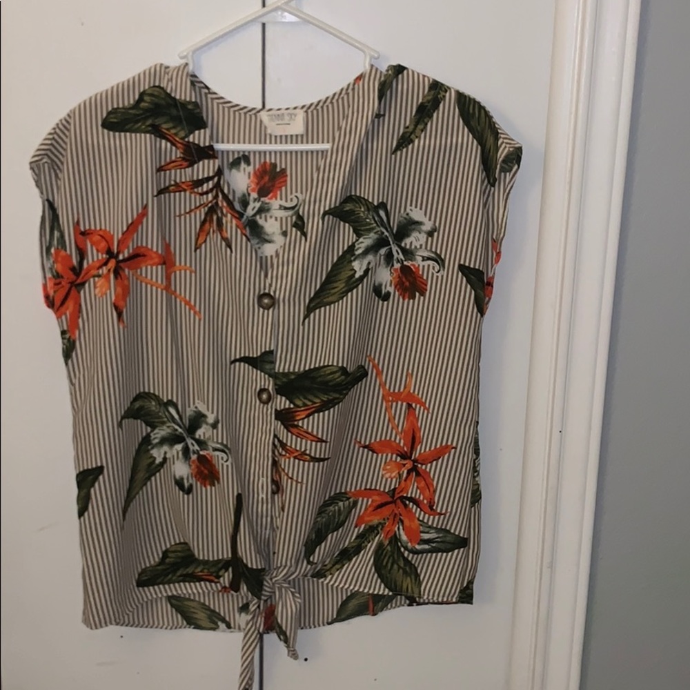 Floral Button Up